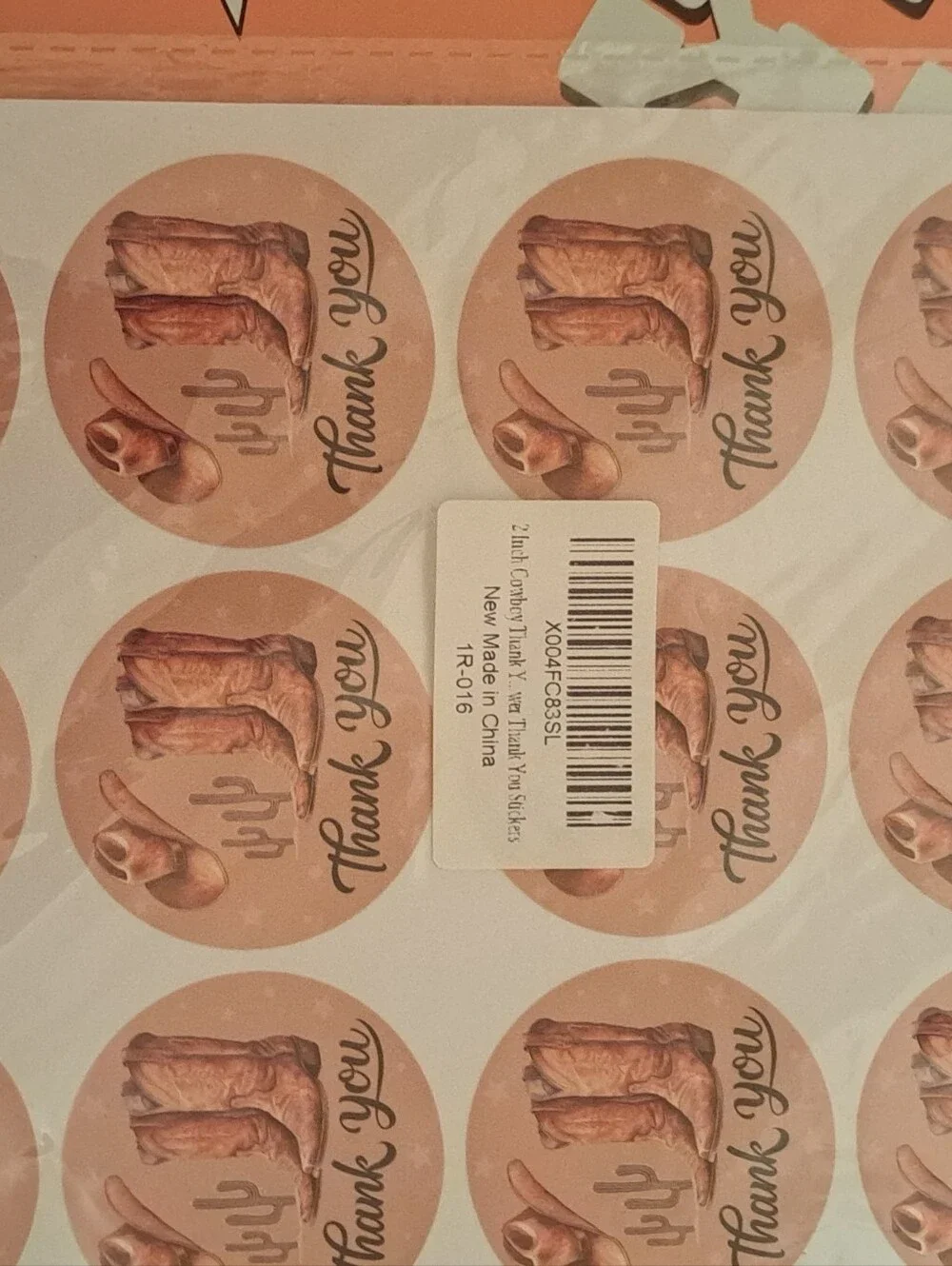 15 ct YEE HAW 14.5X19 Polymailers with 80 Thank you 2